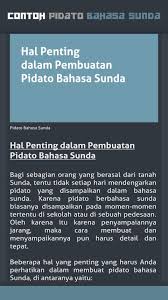 Contoh Pidato Bahasa Sunda For Android Apk Download