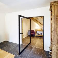 The single hinged glass door can swivel inwards or. Is A Pivot Door Right For Your Next Project Residential Products Online