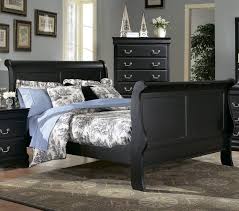 Your comforter establishes the tone of your bed, and these comforter sets feature items like pillow shams and bedskirts to give your bed a planned, cohesive look. Black Sleigh Bed W Toile Black Bedroom Furniture Distressed Bedroom Furniture Bedroom Furniture Sets
