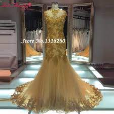 Elegant Hot Sale Font B African B Font Font B Gold B Font Lace Cap Sleeve Jpg 800 800 Gold Evening Dresses Prom Gown Formal Evening Dresses