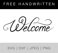 Print a cards and gifts sign for your wedding or event. Free Handwritten Welcome Svg Dxf Jpeg Png Welcome Svg Cricut Svg Files Free Free Calligraphy Fonts