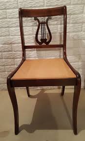 Vintage Tell City Chairs Mahogany 27 Side Chair Lyre Harp Back Side Chairs Chair Tell City