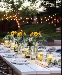 See more ideas about dinner party themes, party, dinner party. Love Love Tables Set Without Tablecloths Simple And Elegant Summer E Backyard Dinner Party Birthday Party Decorations For Adults Backyard Birthday Parties