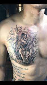 St Michael Tattoo Chest Tattoo Men St Michael Tattoo Tattoos
