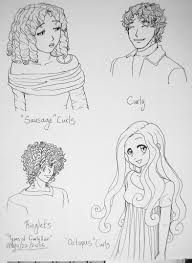 If you're tired of your daily routine and want to try something different, anime to complete your male anime hairstyle, you need to draw some spikes around the hair. Types Of Curly Hair By Threshie On Deviantart