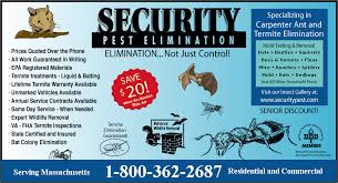 Depending on the state, you can receive your. Security Pest Control Ant Termite Bed Bugs Rodent Control Ma
