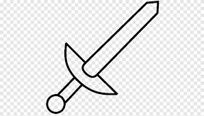The sword , the white sword and the magical sword. Minecraft Small Sword Coloring Book Knightly Sword Mouse Painted Angle Triangle Png Pngegg
