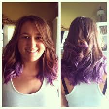 The medium auburn brown hair ends in a purple line that goes from one end to the other. Dark Brown Hair With Purple Tips Car Pictures Lila Frisuren Lila Braune Haare Dunkelbraunes Haar