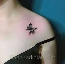 Kucuk Dovme Modelleri Tattoo Renkli Kelebek Omuz Dovmeleri Kiyafet Kombinleri Boyun Dovmeleri Dovme Dovmeli Kadin