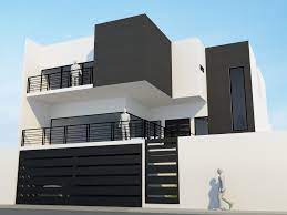 Iron gates can be used as contemporary gates besides main door to add extra security to home Home Design Gate Colour Home Decor Interior Design Ideas