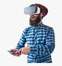 Download this virtual reality png transparent png image as an icon or download the original size directly. Virtual Reality Man Man With Vr Headset Transparent Png 650x800 Free Download On Nicepng