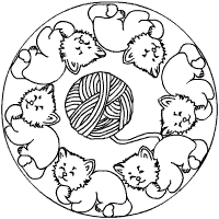 Damit wird das zählen lernen spielerisch zum erlebnis. Mandalas Zum Ausdrucken Tiere Katze Novocom Top