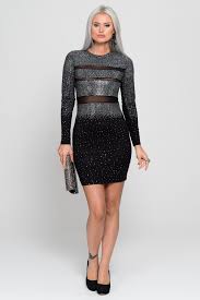Kisa Tas Islemeli Uzun Kollu Abiye Elbise Kr53692 Elbise Kiyafet The Dress