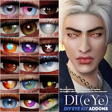 I found this picture on another forum, unfortunately the eyes aren't. Di Eye Diy Eye Kit Addons Sims 4 Cc Eyes Sims 4 Anime Sims