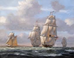 Patrick O Brien Bound For The Barbary Coast Old Sailing Ships Tall Ships Art Ship Paintings