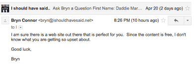 (who knows what happened to the other 10 percent.). Best Ever Comebacks For Jerks I Should Have Said