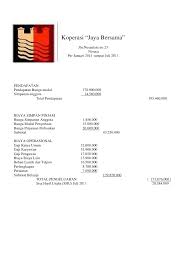 Kota bontang tahun 2018 disusun melalui pengukuran data kinerja sesuai dengan. Contoh Laporan Keuangan Koperasi