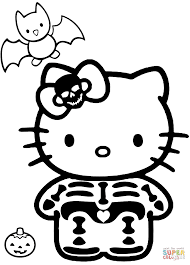 Today, i suggest cute hello kitty halloween coloring pages for you, this post is similar with cute halloween ghost coloring pages. Coloring Pages Halloween Coloring Pages Skeleton