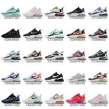 The design draws inspiration from the air max pantheon, showcasing nike's greatest innovation with its large window and fresh array of colors. Nike Air Max 270 React Men Running Shoes Sneakers Trainers Pick 1 Ebay