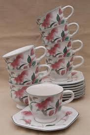 Mikasa fire & ice silk flowers 1.25 quart round casserole covered exc. Vintage Mikasa Silk Flowers Japanese Inspired Floral Pattern China Tea Cups Saucers Set Tea Cups Tea Cup Saucer Unique Tea Cups