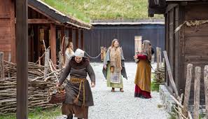 The viking period began in the year of 793 with the attack on the lindisfarne monastery in england, which is the first known viking raid. Viking Village Njardarheimr Wikingerzeit In Gudvangen Aurland Sognefjord