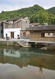 王澍用了整整3年 建造了一个现代版的 富春山居图 designer shu wang improved an village depend on the style of a chinese classic dr china architecture chinese architecture architecture