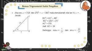 Search a wide range of information from across the web with smartanswersonline.com. Rumus Trigonometri Sudut Tengahan Kelas Xi Mipa Sma Yukbelajarmtk Youtube