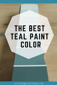 Have you heard the news?! The Best Teal Paint Color Riverway Sw 6222 Teal Paint Teal Paint Colors House Paint Color Combination