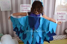 passo a passo asa em feltro para fantasia arara azul rio mamae plugada fantasias arara azul ararinha azul