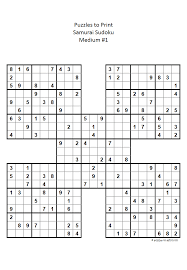 5 4 1 8 2 7 4 7 6 9 2 Ready To Print Pdf File For A Medium Difficulty Samurai Sudoku Http Www Puzzles To Print Com Printable Sud Sudoku Printable Sudoku Puzzles Printable Puzzles