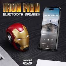 Presentamos el parlante Bluetooth de Iron Man! Este increíble parlante es  el accesorio perfecto para cualquier fan de Marvel. Con su diseño elegante  y su sonido potente, te encantará escuchar tu música
