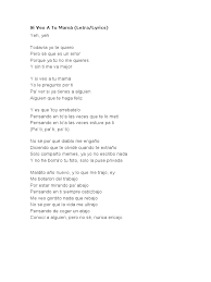 Bm7yo le pregunto por ti. Si Veo A Tu Mama Docx