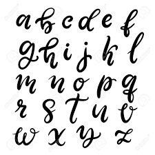 Plain style is an informal rhetorical term used to characterize speech or writing that is simple, direct, and often used in technical writing. Alphabet In English Hand Drawn Typeface Lettering Script Font Letters Handwritten In Modern Calligraphy Style For Design Poster Print Vector Illustration Eps10 Royalty Free Cliparts Vectors And Stock Illustration Image 123709433