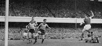 27th October 1962 Arsenal Goalkeeper Joe Baker Bagging One Of His Hat Trick Of Goals Past Wolverhampton Wande Wolverhampton Wanderers Wolverhampton Goalkeeper