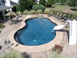 18 X 36 Oasis With Beach Entry And Wild Ride Slide Outdoor Pool Decor Pool Gunite Swimming Pool