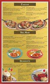 Menu Mi Ranchito Restaurant Cantina Guacamole Salsa Mexican Restaurant Food
