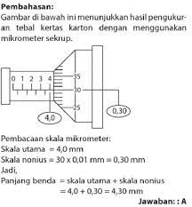 Contoh Soal Mikrometer Sekrup Dan Jangka Sorong Barisan Contoh