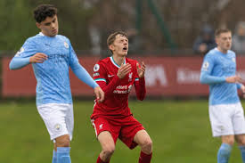 Scarver with the logo of the fc liverpool during the match of the ukrainian. Koumetio Features But Liverpool U23s Lament Costly Errors In Heavy Man City Defeat Liverpool Fc This Is Anfield