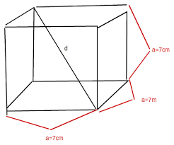 Wählen sie minimale kantenlänge als steuerungstyp. Berechne Die Lange Der Raumdiagonalen D Eines Wurfels Mit Der Kantenlange 7cm Mathelounge