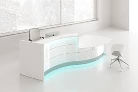 Want A Perfect Glossy White Reception Desk To Make Your Reception Area Livelier