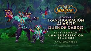 Actualizado El 14 De Diciembre Consigue Un Conjunto De Transfiguracion Nuevo Con La Compra De Una Suscripcion De 6 Meses World Of Warcraft Noticias De Blizzard