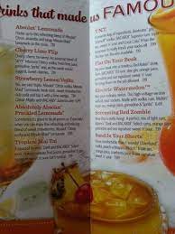 Red Robin Drink Menu Yummy Drinks Drink Menu Absolut