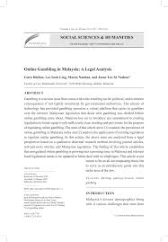 This is also in line with the provisions of section 16a of the common gaming houses act 1953, in which gambling machine case items seized by police may be. Pdf Online Gambling In Malaysia A Legal Analysis