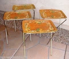 We did not find results for: Vtg Lavada 4 Metal Tv Tray Table Folding Stand Set Grape Vine Leaf Faux Wood 518315232