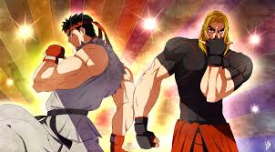 The initial two galleries are sfv related but not straightforward official art. Ryu And Ken Jojo S Style By Ringoandou Street Fighter Know Your Meme
