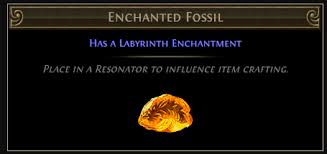 Poe Enchanted Fossil Mods Has A Labyrinth Enchantment