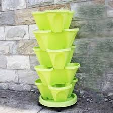 Plastic 3 plants flower pots pot holder coloured herb. Stackable Plastic Planter Vertical Garden Pot For Flowers Vegetables China Strawberry Pots And Vertical Pots Price Made In China Com