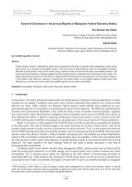 Bem is a statutory body who are responsible in the registration of engineers in malaysia. Pdf Extent Of Disclosure In The Annual Reports Of Malaysian Federal Statutory Bodies