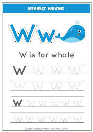 Image (c) jamie grill photography/getty images eric is a duly licensed independen. Letter W Alphabet Tracing Worksheet With Animal Illustration Image Worksheets 75 Engworksheets