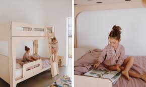Modern twin/full bunk bed available in black & gray separates into two individual beds Small Space Living With Modern Bunk Beds And Loft Beds Plyroom